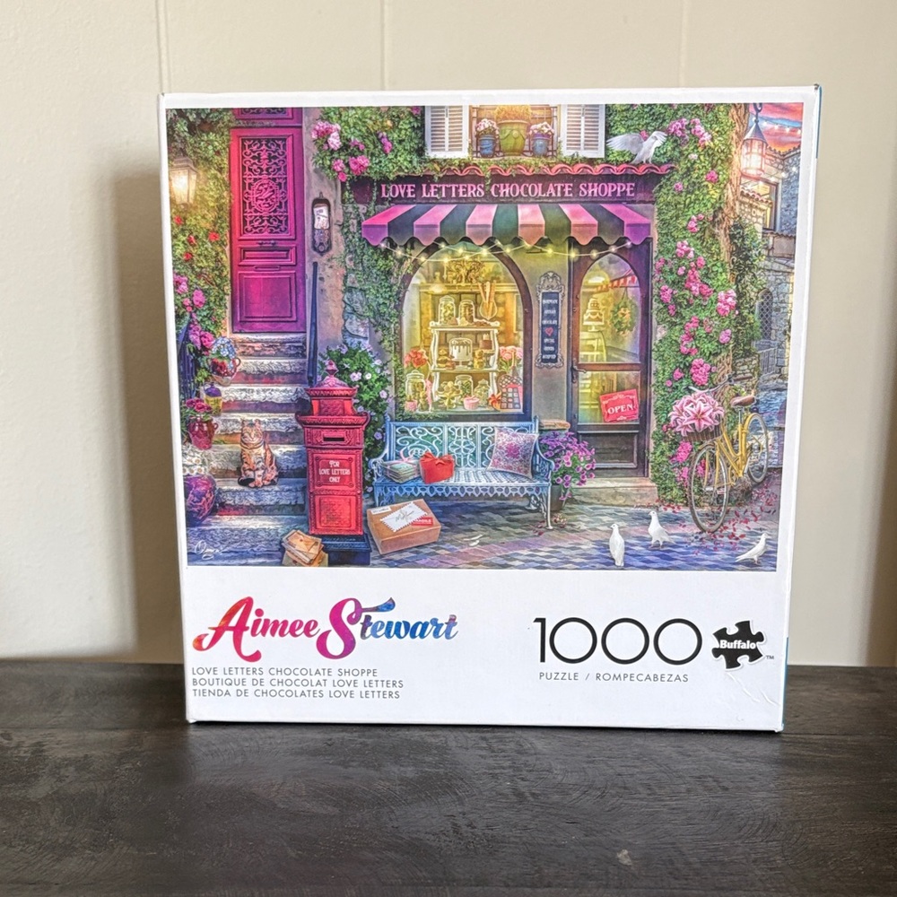Buffalo Games Aimee Stewart Puzzle - Love Letters Chocolate Shoppe 1000 pieces